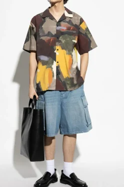 JW Anderson NIEBIESKI Szorty jeansowe