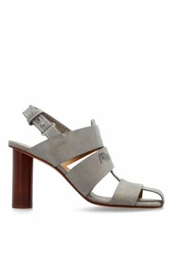 JW Anderson SZARY Sandały na obcasie