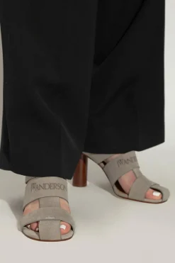 JW Anderson SZARY Sandały na obcasie