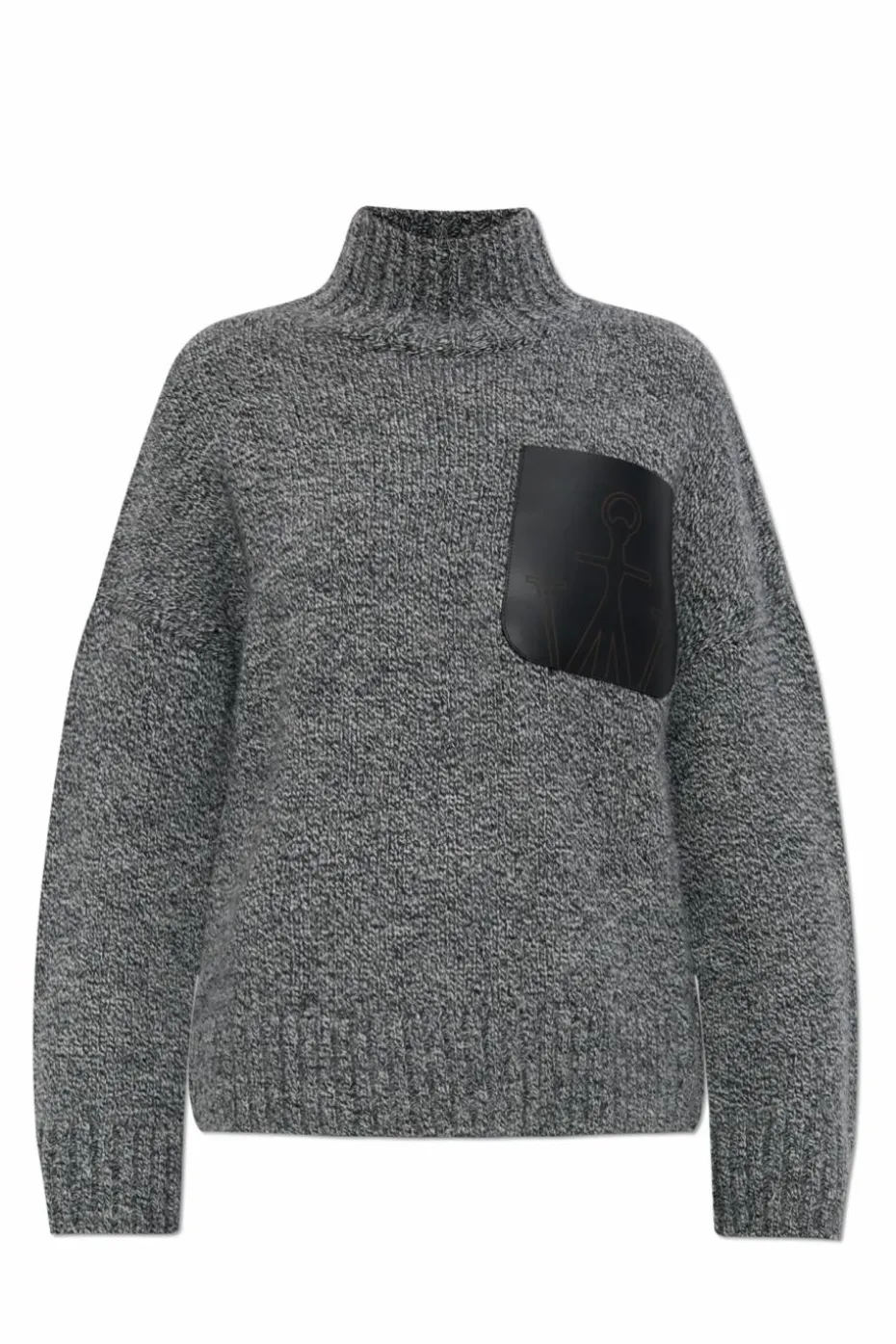 JW Anderson SZARY Wełniany golf