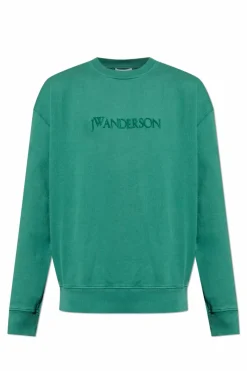 JW Anderson ZIELONY Bluza z logo