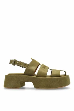 JW Anderson ZIELONY Skórzane buty