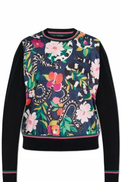 Kate Spade MULTIKOLOR Sweter z łączonych materiałów