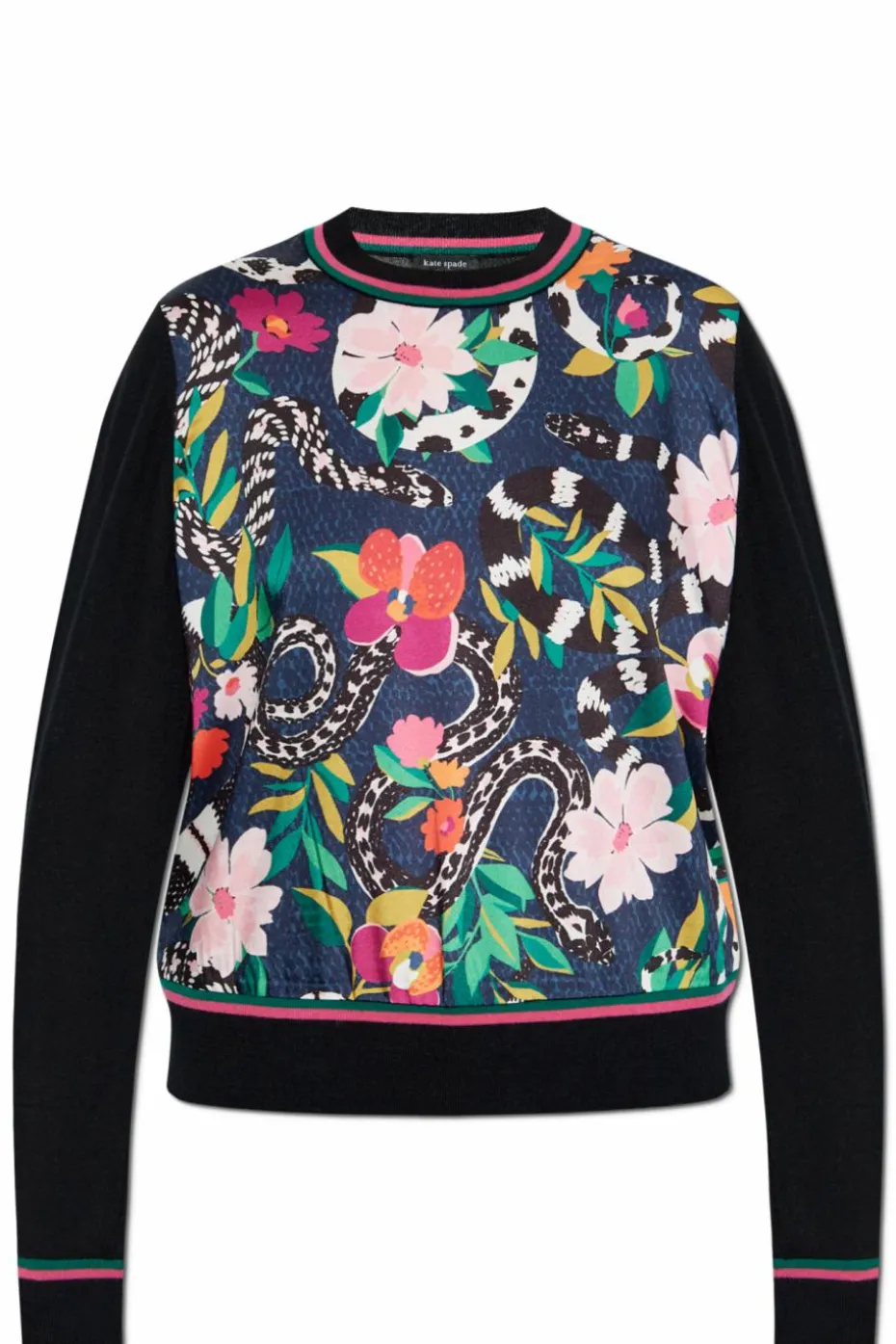 Kate Spade MULTIKOLOR Sweter z łączonych materiałów