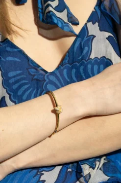 Kate Spade ZŁOTY Bransoleta z połyskującymi kryształami