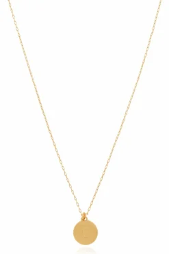 Kate Spade ZŁOTY Naszyjnik z zawieszką `E`