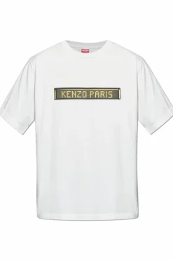 Kenzo BIAŁY T-shirt z logo