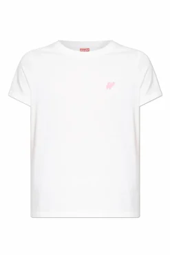 Kenzo BIAŁY T-shirt z okrągłym dekoltem