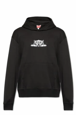 Kenzo CZARNY Bluza z kapturem