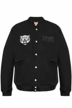 Kenzo CZARNY Bluza z motywem tygrysa