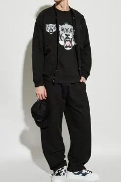 Kenzo CZARNY Bluza z motywem tygrysa