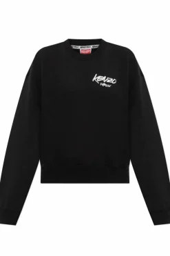 Kenzo CZARNY Bluza z nadrukowanym logo