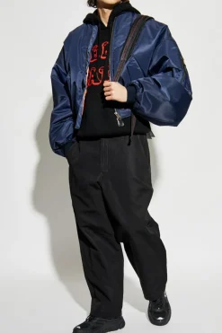 Kenzo CZARNY Sweter z kapturem