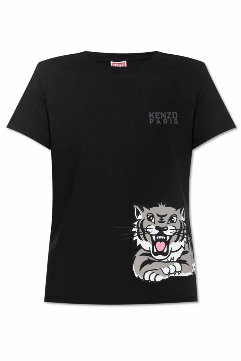 Kenzo CZARNY T-shirt z logo