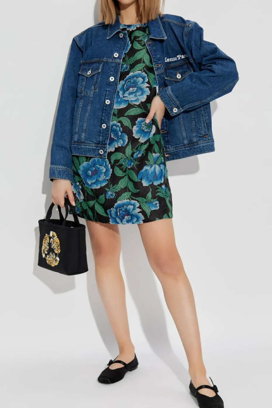 Kenzo MULTIKOLOR Sukienka z motywem kwiatowym