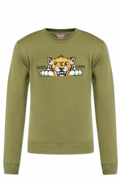 Kenzo ZIELONY Bluza z logo