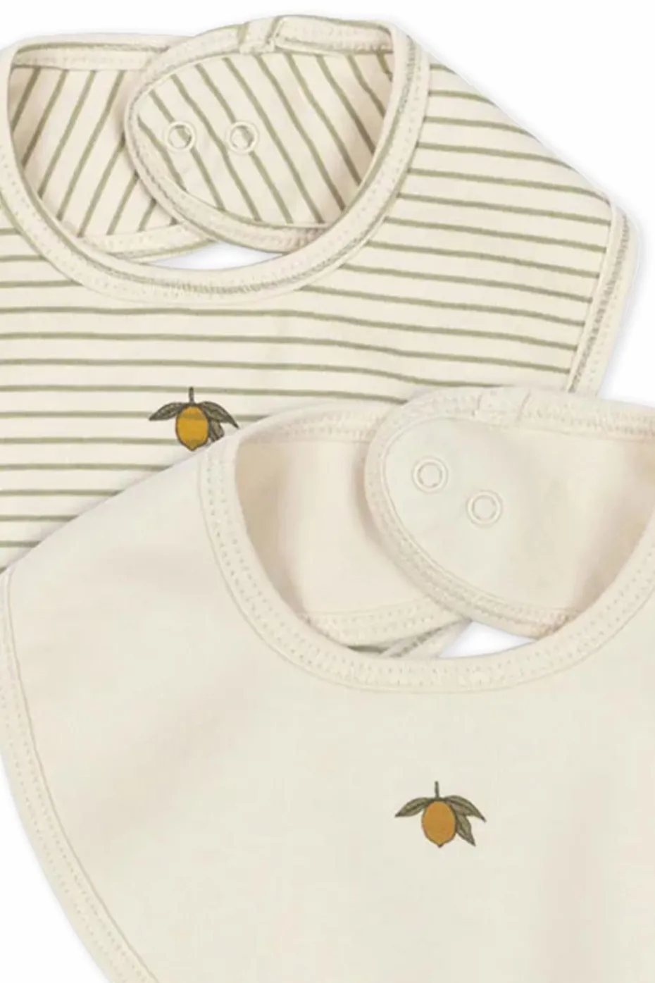 Konges Sløjd kremowy Dwupak śliniaków