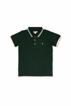 Konges Sløjd ZIELONY Polo z logo