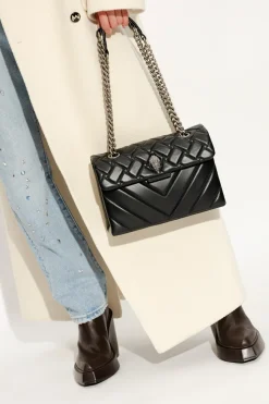 Kurt Geiger CZARNY Pikowana torba na ramię ‘Kensington’