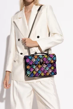 Kurt Geiger CZARNY Torba na ramię `Kensington Flowers`
