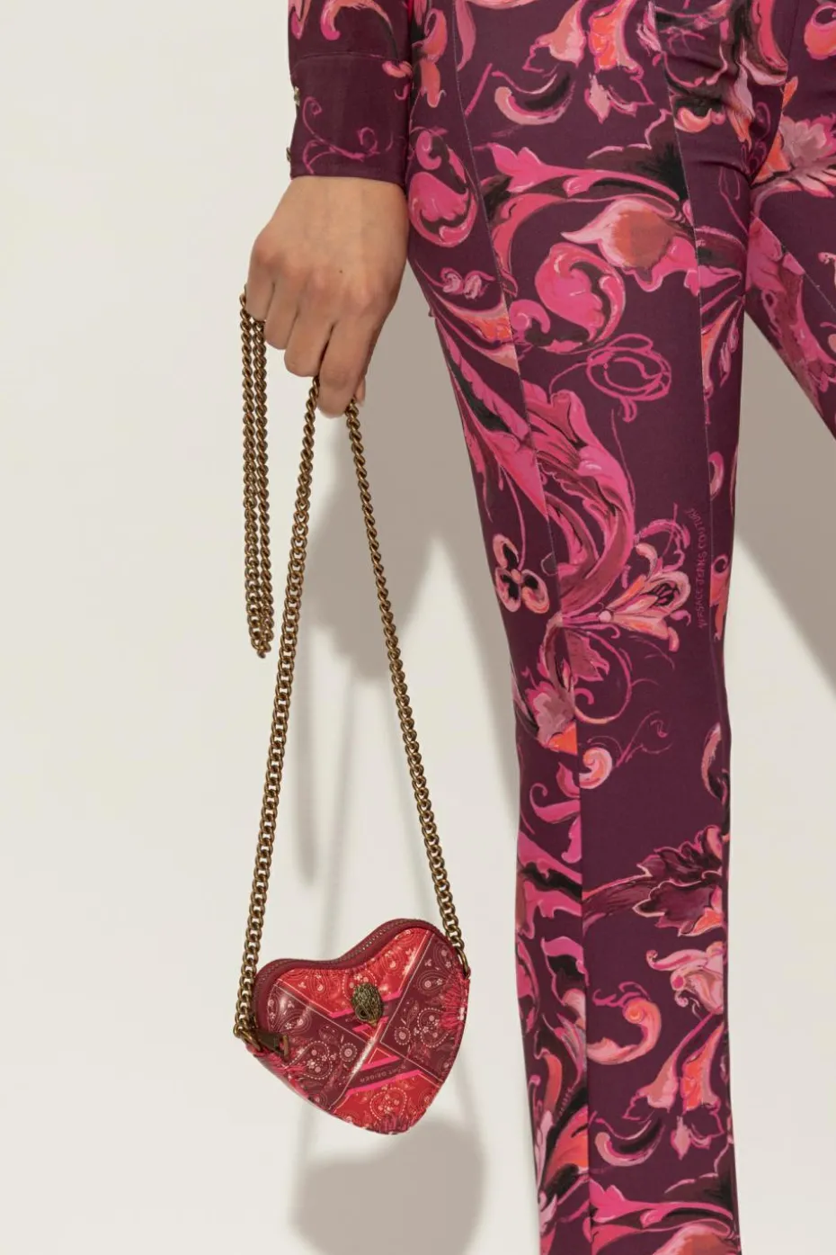 Kurt Geiger CZERWONY Torba na ramię `Micro Heart`