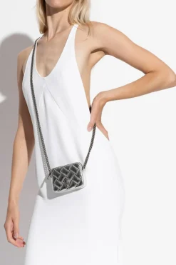 Kurt Geiger SREBRNY Portfel na łańcuchu `Kensington Micro`