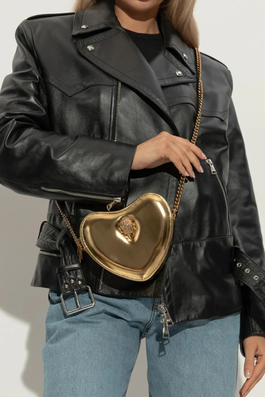 Kurt Geiger ZŁOTY Torba na ramię `Kensington Heart`