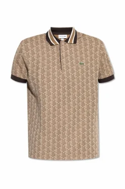 Lacoste beżowy Polo z logo