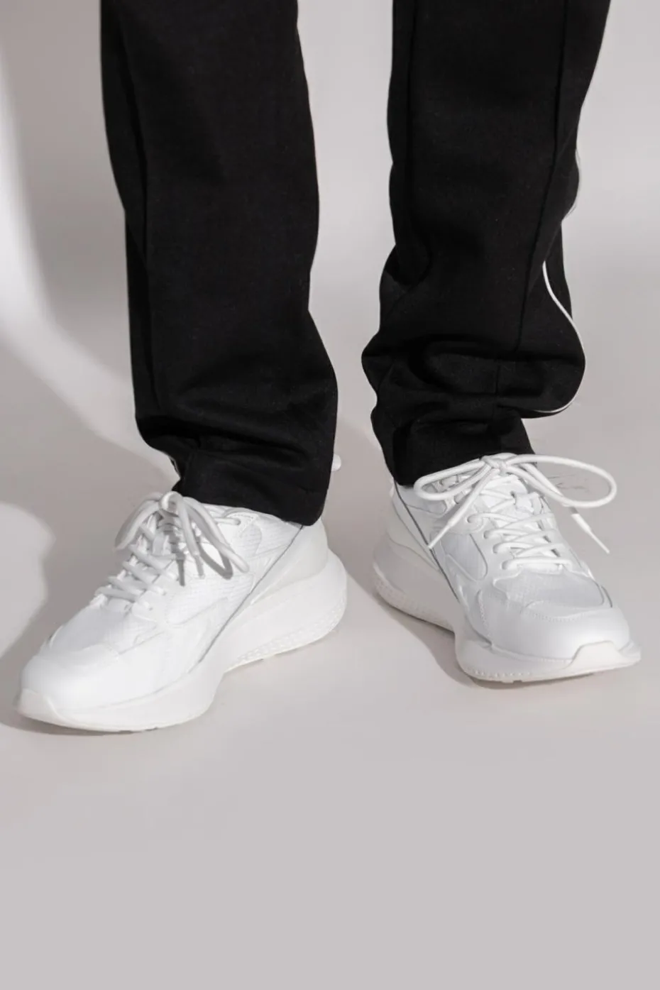 Lacoste BIAŁY Buty sportowe `L003 Evo`
