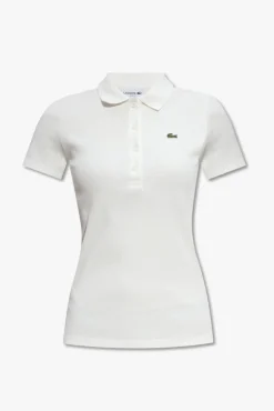 Lacoste BIAŁY Polo z logo