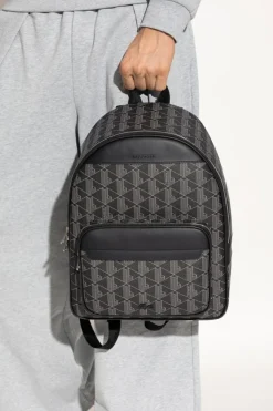 Lacoste CZARNY Plecak z monogramem