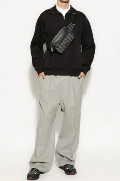 Lacoste CZARNY Sweter typu polo