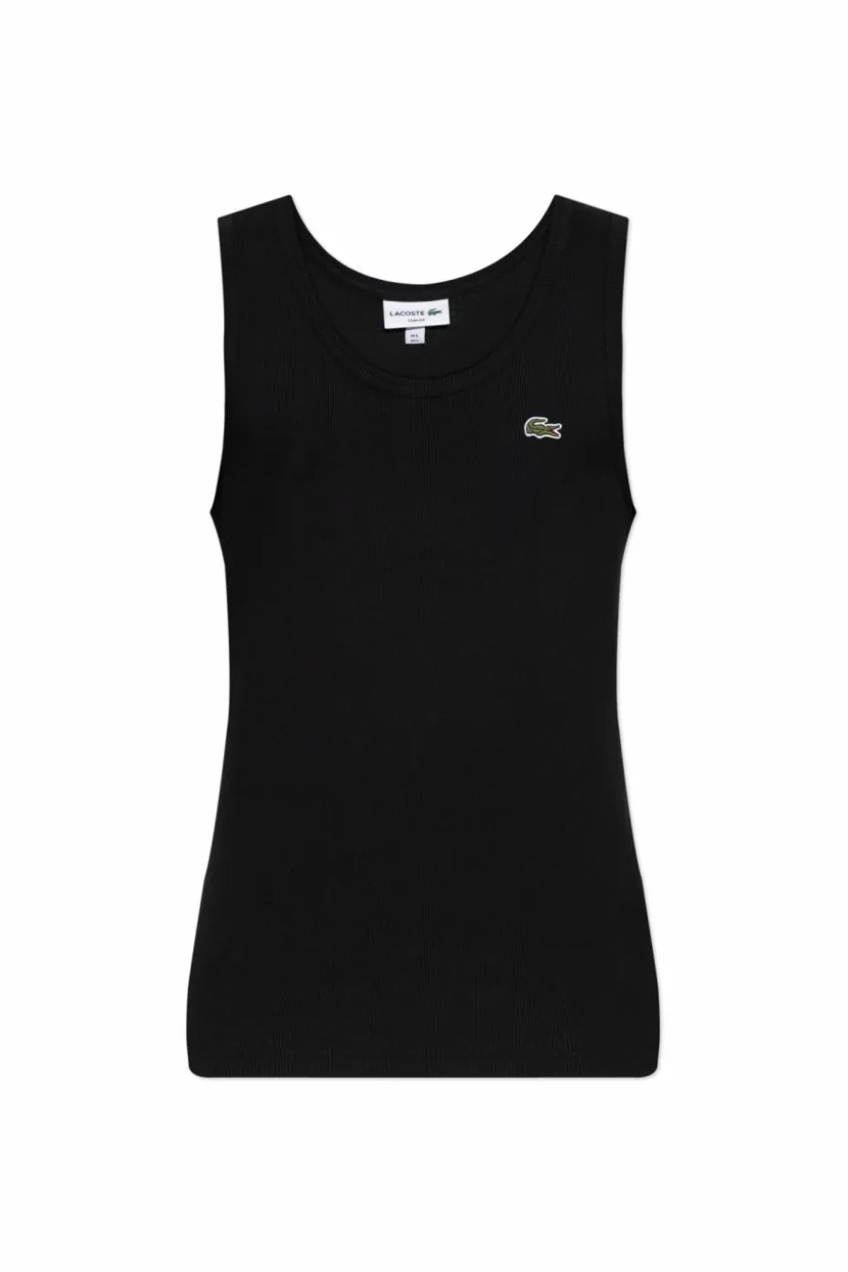 Lacoste CZARNY T-shirt bez rękawów