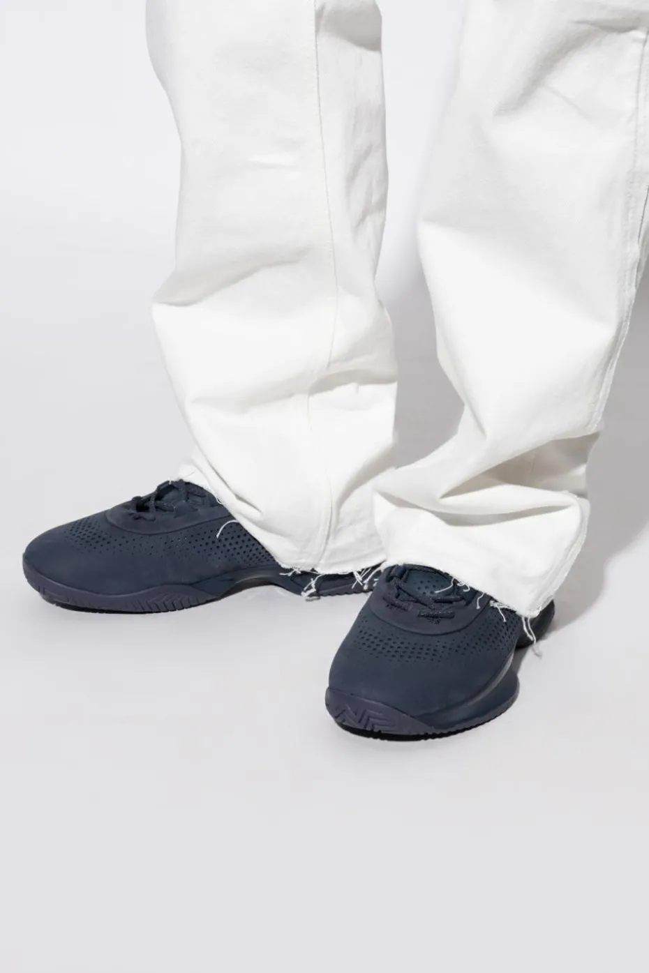Lacoste GRANATOWY Buty sportowe z logo