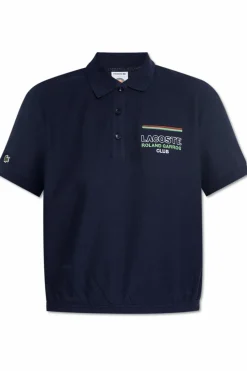 Lacoste GRANATOWY Polo z logo