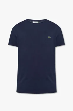 Lacoste GRANATOWY T-shirt z logo