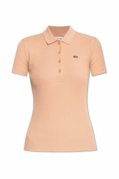 Lacoste RÓŻOWY Polo z logo