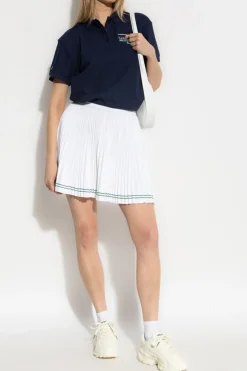 LACOSTE RUNWAY BIAŁY Plisowana spódnica
