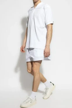 LACOSTE RUNWAY BIAŁY Polo z logo