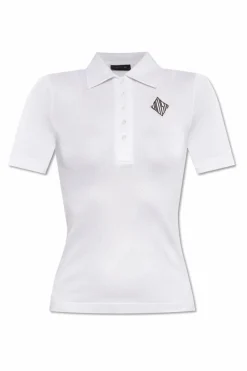 LACOSTE RUNWAY BIAŁY Polo z logo