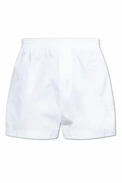 LACOSTE RUNWAY BIAŁY Szorty z logo
