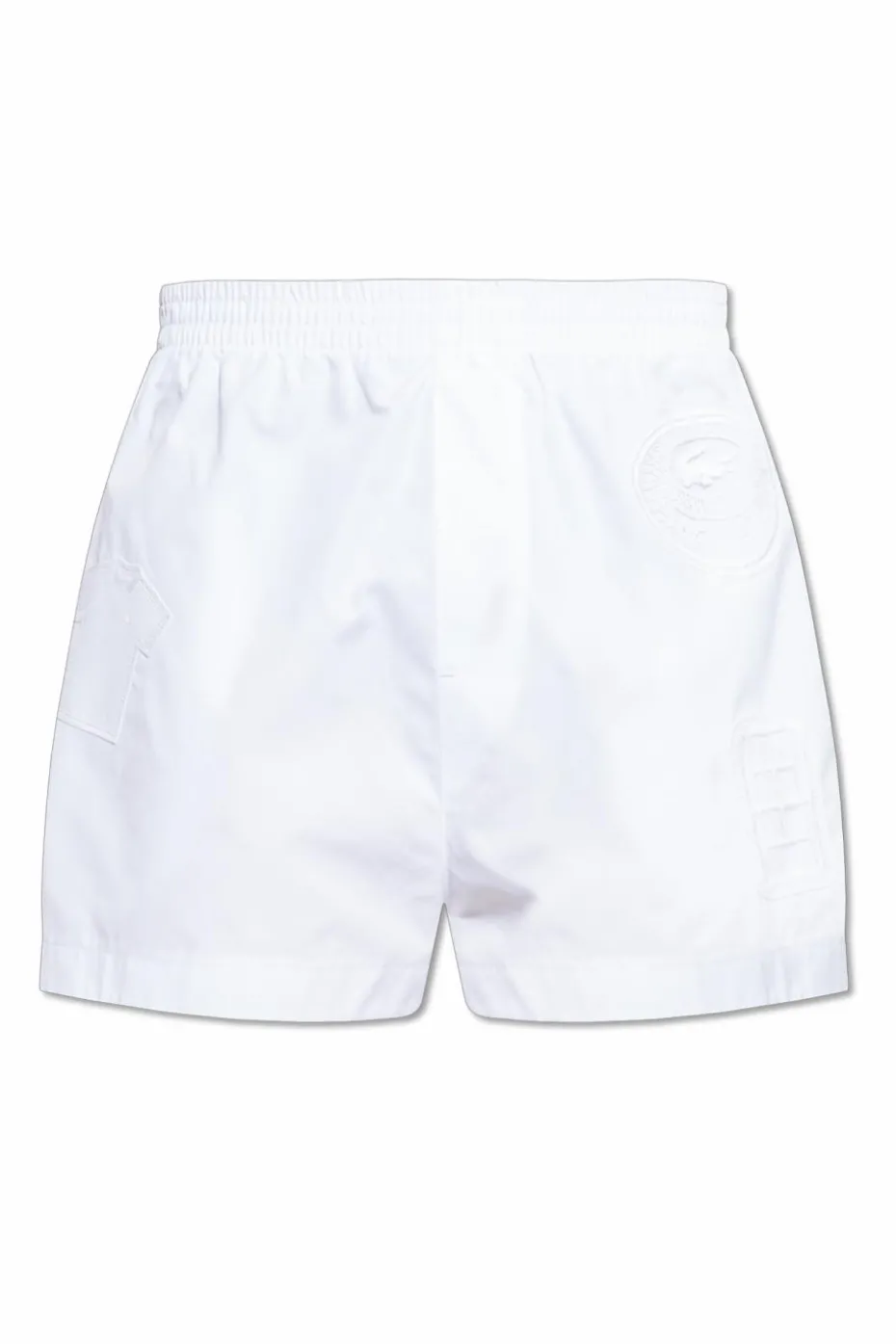 LACOSTE RUNWAY BIAŁY Szorty z logo