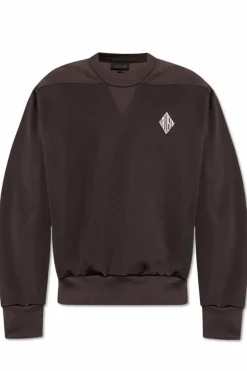 LACOSTE RUNWAY BRĄZOWY Bluza z logo