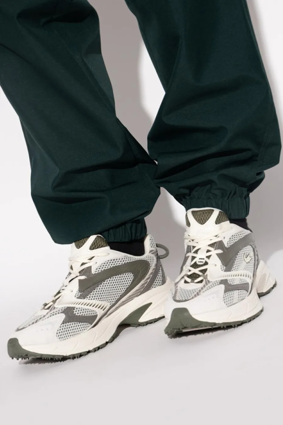 Lacoste SZARY Buty sportowe `L003`