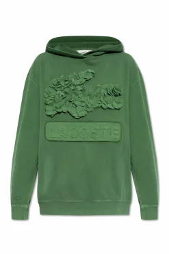 Lacoste ZIELONY Bluza z odpinanym logo