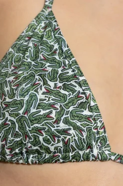 Lacoste ZIELONY Góra od kostiumu kąpielowego