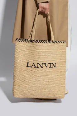 Lanvin beżowy Pleciona torba typu ‘shopper’