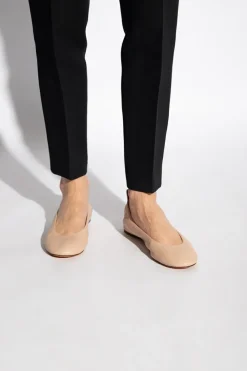 Lanvin beżowy Skórzane baleriny
