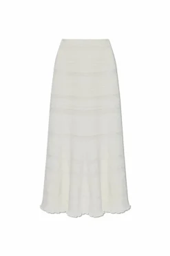 Lanvin BIAŁY Bawełniana spódnica