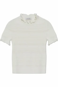 Lanvin BIAŁY Bawełniany top